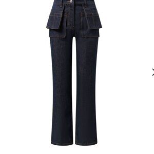 Helmut Lang Utility Straight-Leg Jeans – Raw Indigo – Size 25 – NWT